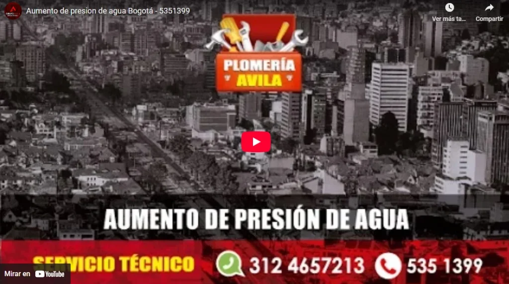 Video de aumento presion agua potable