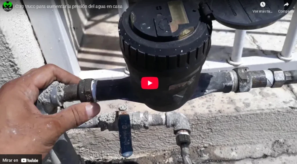 Video aumento presion agua